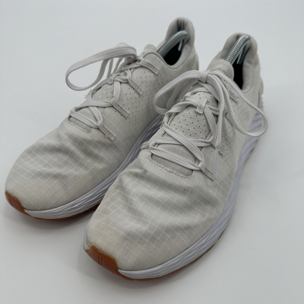 NOBULL‎ Trainer Shoes Mens Size 9.5 White Gum Sole Athletic CrossFit Sneakers